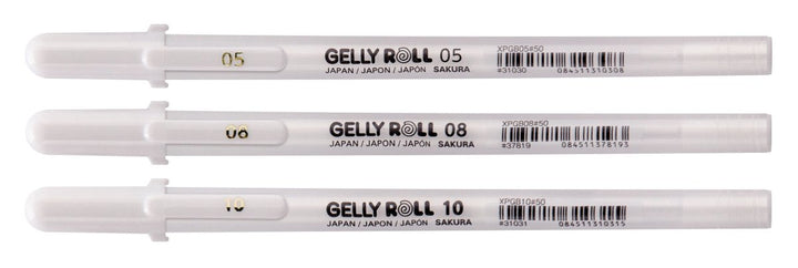 Sakura Gelly Roll set Bright White fine - medium - bold | 3 pens