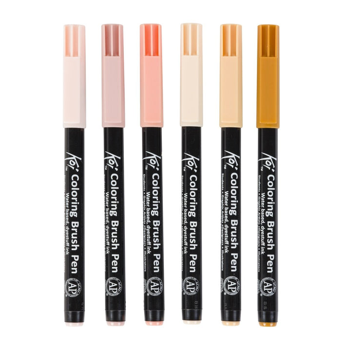 Sakura Koi Coloring Brush Pen Manga set | 6 colours