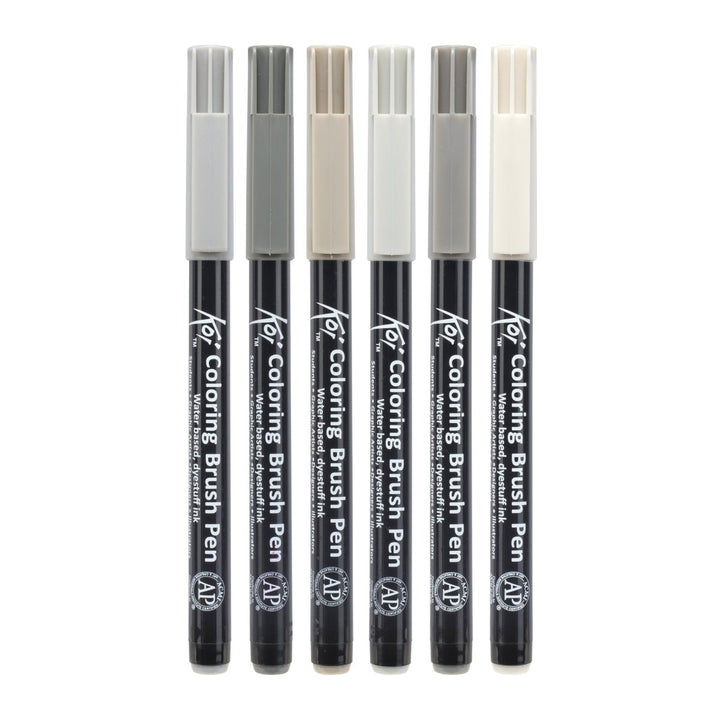 Sakura Koi Coloring Brush Pen set Urban | 6 colours