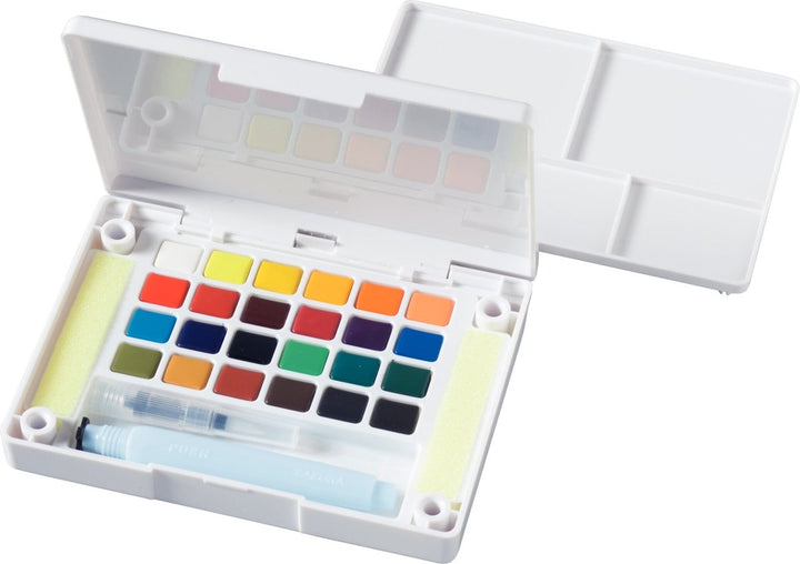 Sakura Koi Water Colors Pocket Field Sketch Box | 24 half pans