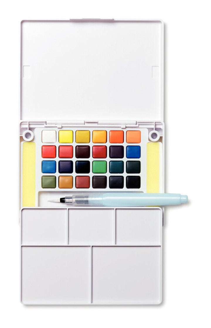 Sakura Koi Water Colors Pocket Field Sketch Box | 24 half pans