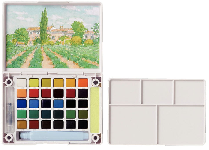 Sakura Koi Water Colors Pocket Field Sketch Box | 30 half pans