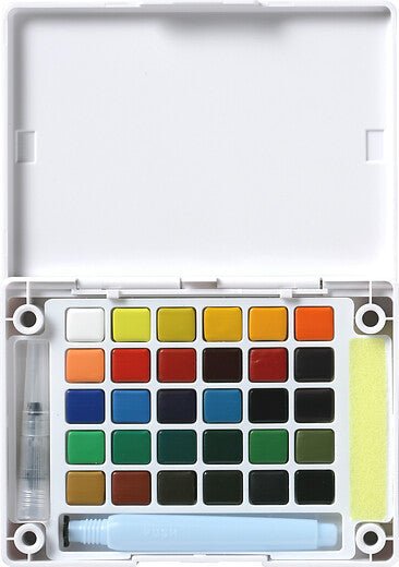 Sakura Koi Water Colors Pocket Field Sketch Box | 30 half pans