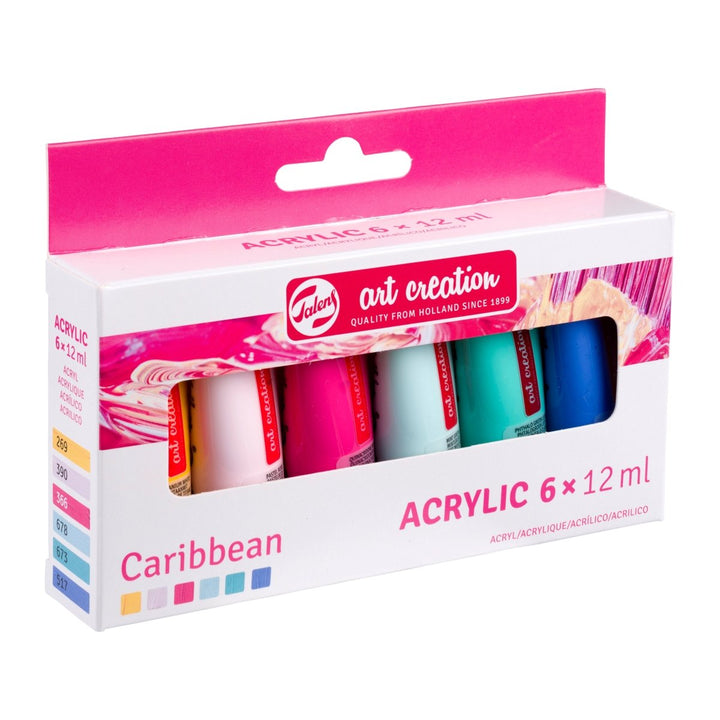 Talens Art Creation Acrylic colour set Caribbean | 6 x 12 ml