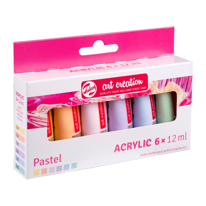 Talens Art Creation Acrylic colour set Pastel | 6 x 12 ml