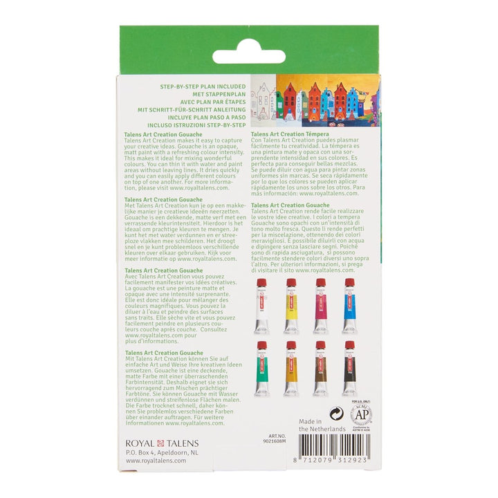 Talens Art Creation Gouache set | 8 x 12 ml