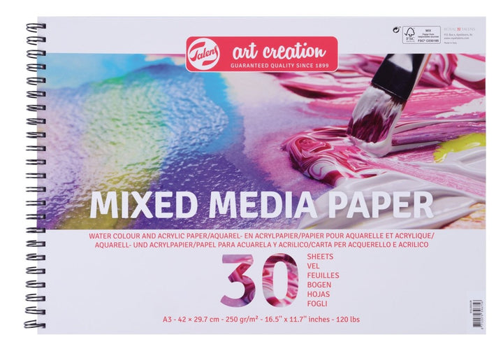 Talens Art Creation Mixed media paper | 42 x 29.7 cm (A3), 250 g, 30 sheets