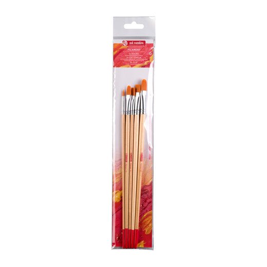 Talens Art Creation Oil & acrylic brush set polyester | 5 brushes