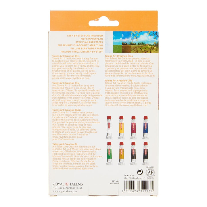 Talens Art Creation Oil colour set | 8 x 12 ml