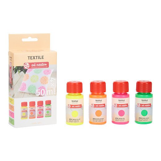 Talens Art Creation Textile set Neon | 4 x 50 ml