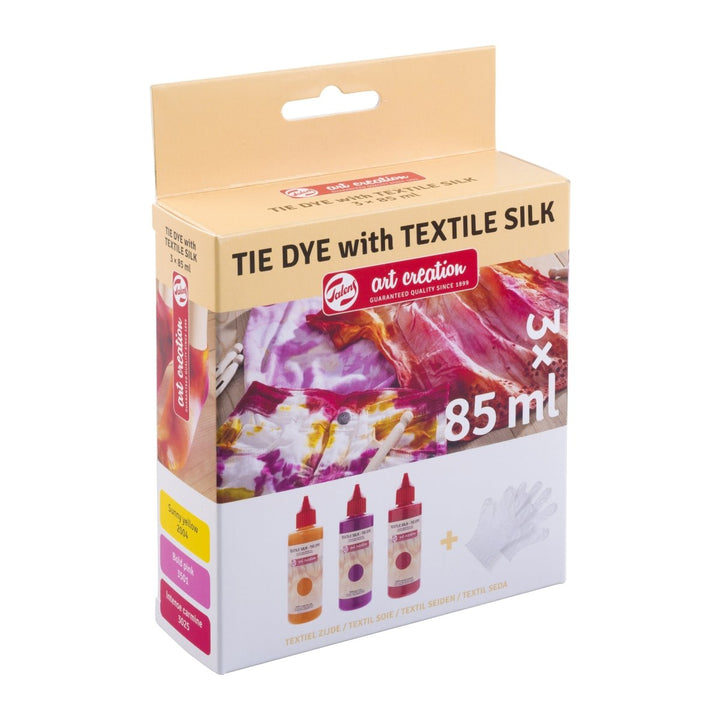 Talens Art Creation Tie - dye set Pink | 3 x 85 ml + gloves