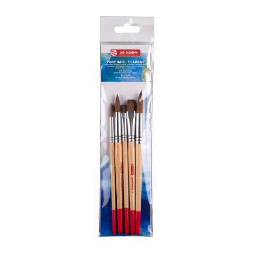 Talens Art Creation Watercolour brush set pony/polyester | 5 brushes