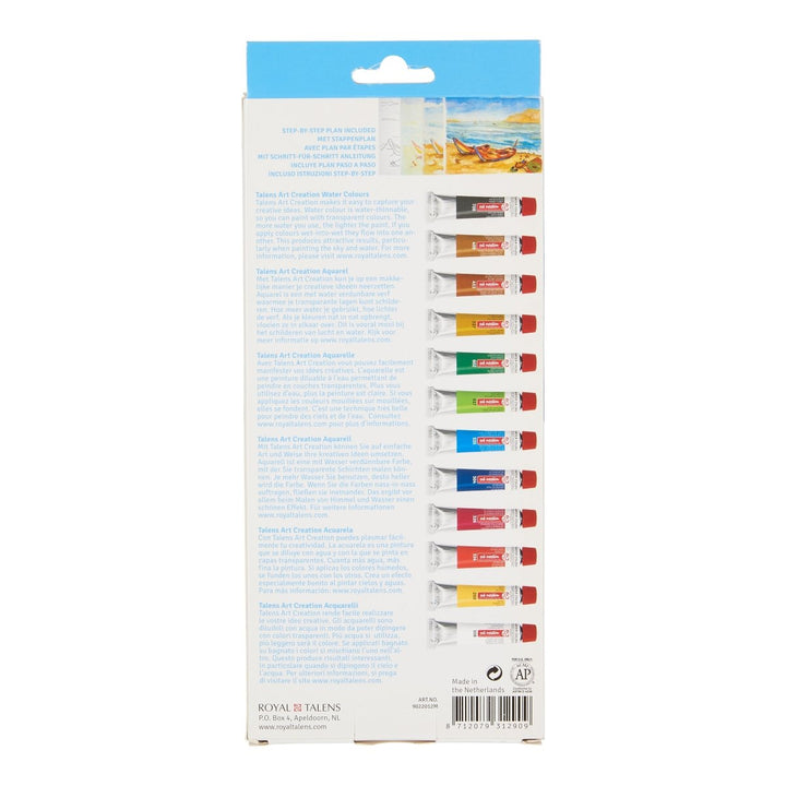 Talens Art Creation Watercolour set | 12 x 12 ml