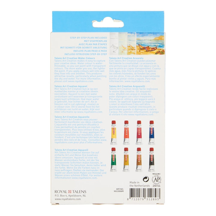 Talens Art Creation Watercolour set | 8 x 12 ml