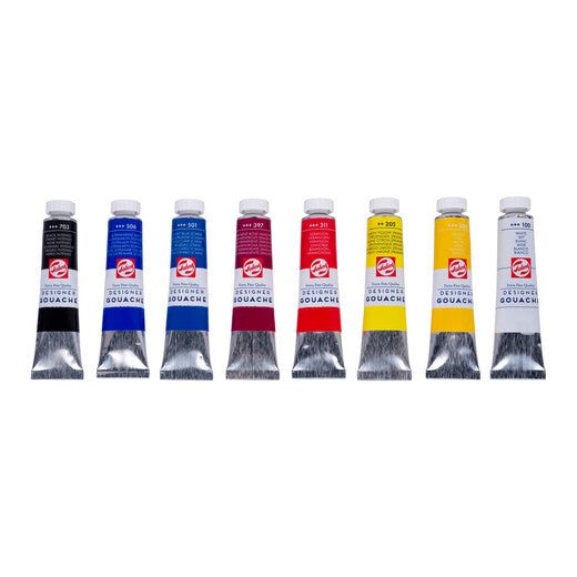 Talens Gouache Extra Fine mixing set | 8 x 20 ml tubes