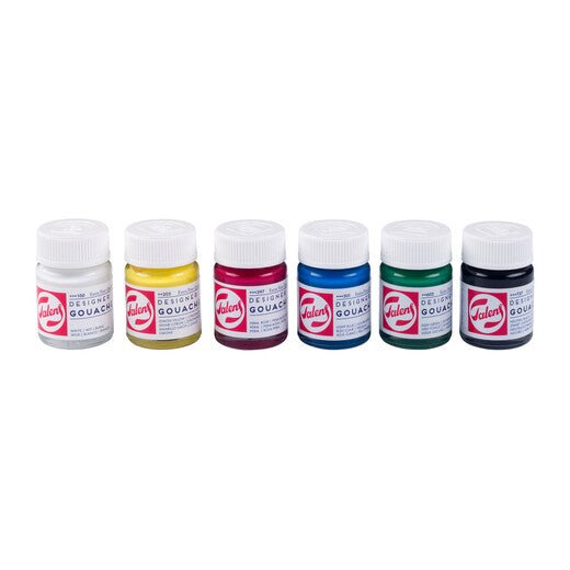 Talens Gouache Extra Fine primary set | 6 x 16 ml bottles