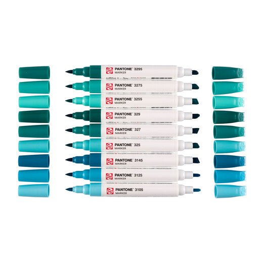 Talens | Pantone marker set 9x Blue Green