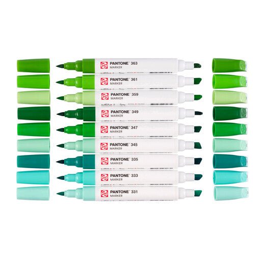 Talens | Pantone marker set 9x Green