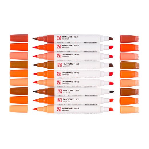 Talens | Pantone marker set 9x Warm Red