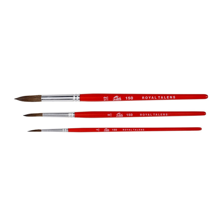 Talens Watercolour brush set | series 150 no. 4 - 8 - 12