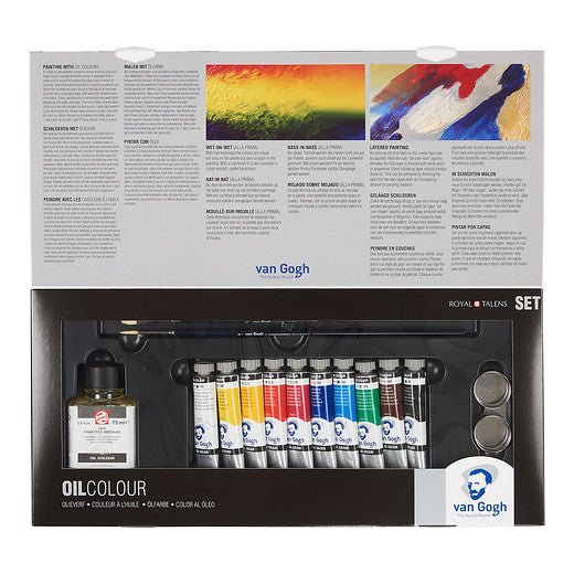 Van Gogh Oil colour advanced set | 10 x 20 ml + accessories