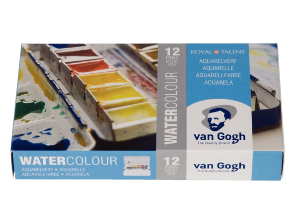 Van Gogh Watercolour metal case set | 12 half pans