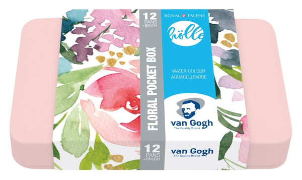 Van Gogh Watercolour pocket box Frau Hölle | 12 half pans